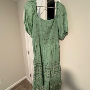 Wonderly Sage Green Midi Dress